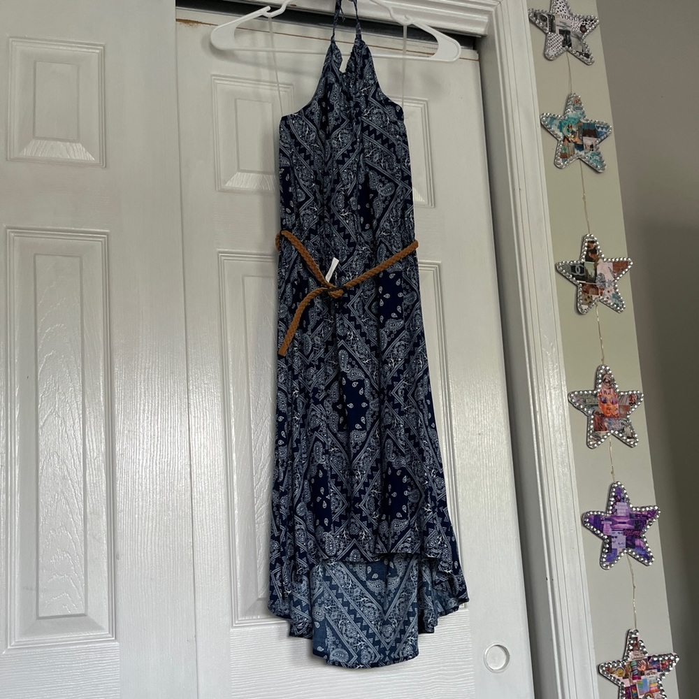 Blue Plaid Dress